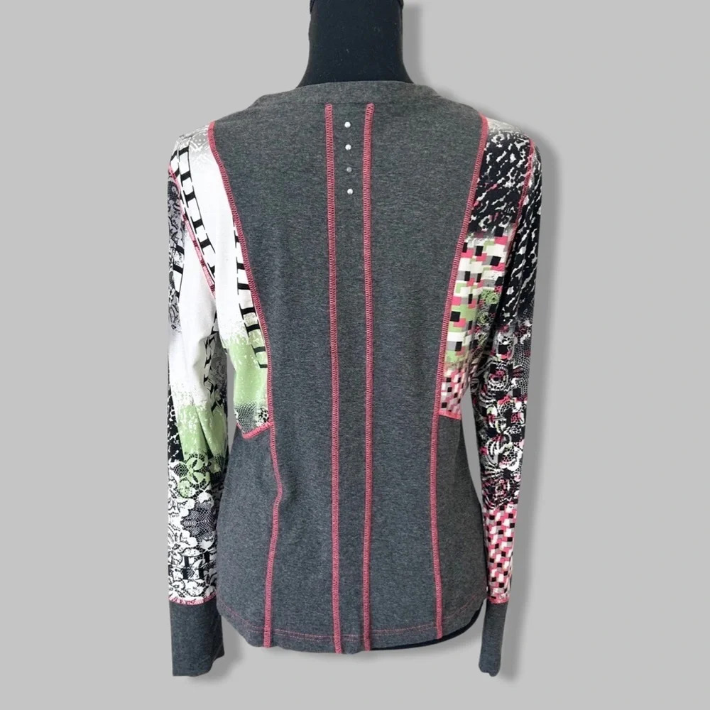 Taifun Grey Jersey Fabric Full Zip Long Sleeve - Picture 2 of 14